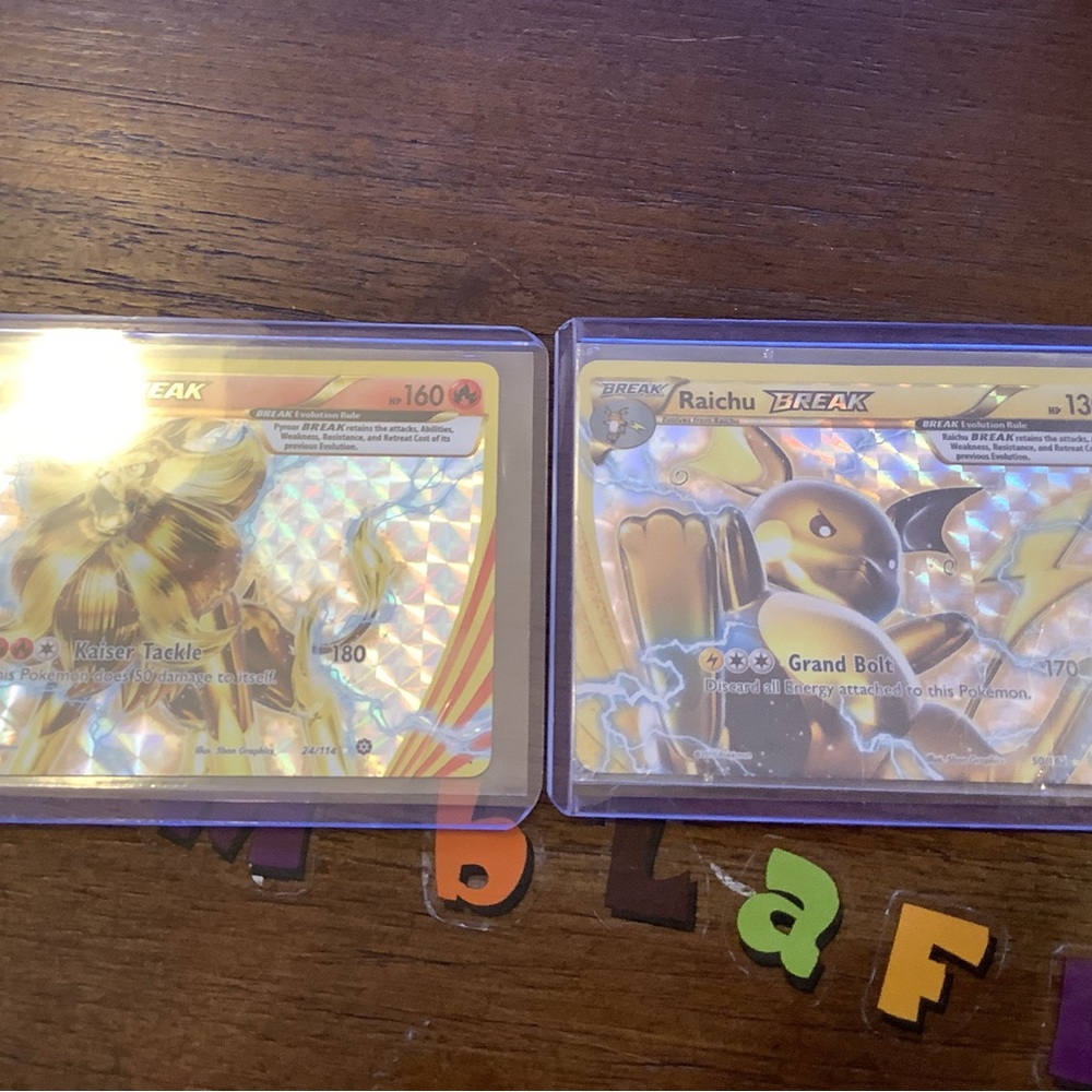 Pokemon Break Cards -Pyroar and Raichu
